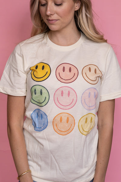 Happy Face Graphic Tee