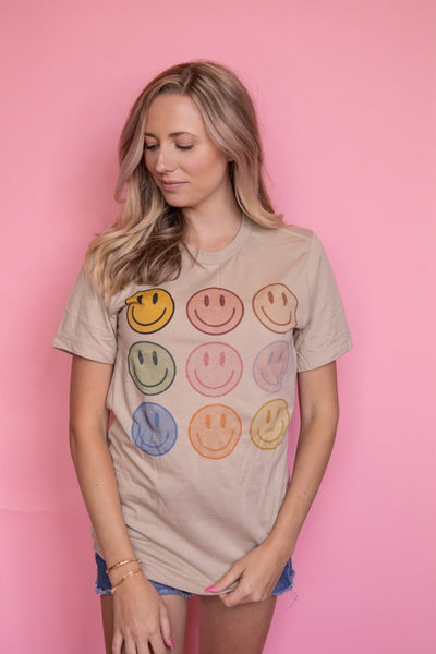Happy Face Graphic Tee
