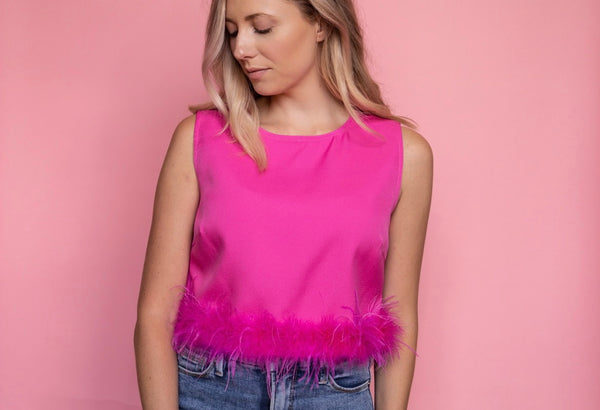 Shania Feather Top